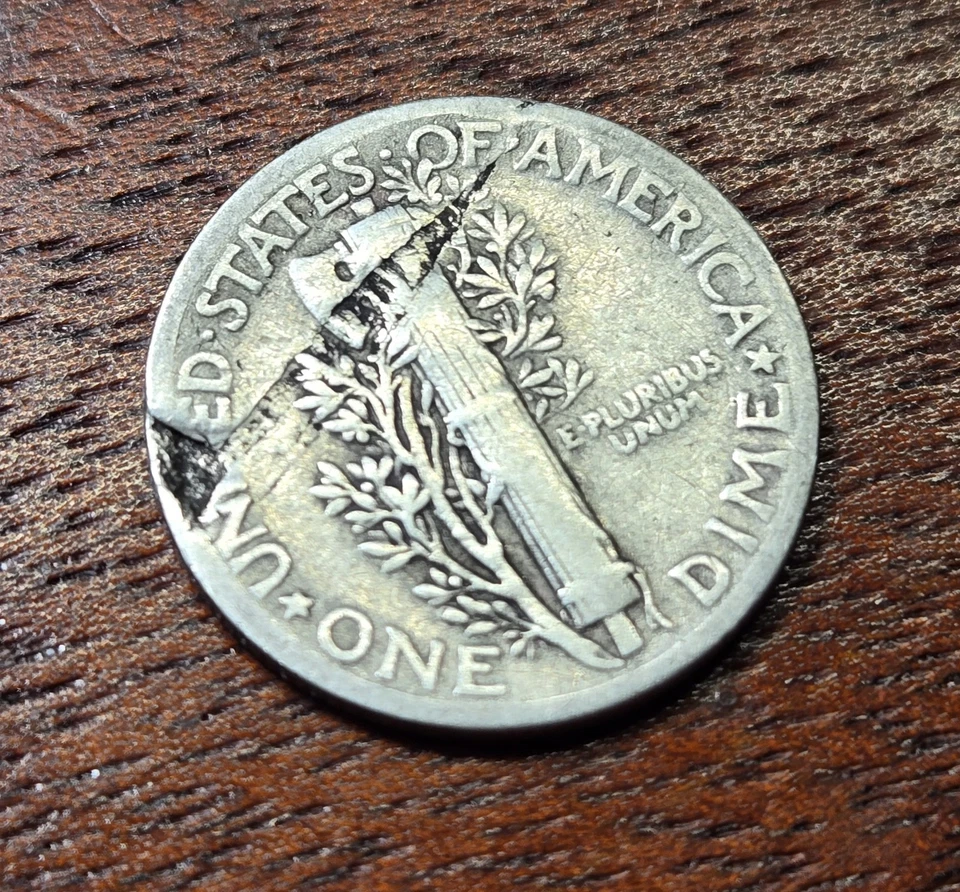 1942 Mercury Dime Lamination Error - Image 3 of 4