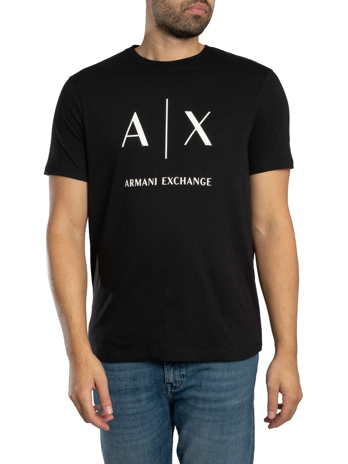 Armani Exchange Big Logo Slim T-Shirt, Black - S