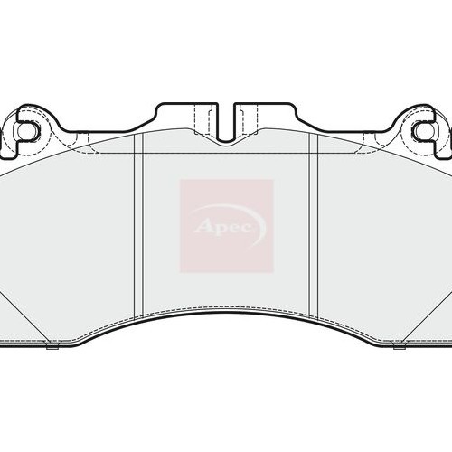 Lexus LS F4 2006 BremsbeläGe Vorne Apec Apec (R90) PAD1622-image