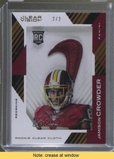 2015 Clear Vision Rookie Cloth Jerseys Brand Logo 2/2 Jamison Crowder READ 1e5
