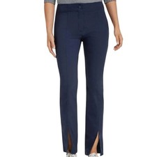 Anatomie Dominica Navy Slit Ankle Pant Small High Rise Stretch Travel NWT