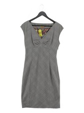 Ted Baker Bodycon Midi Dress UK12 in Grey