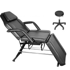 881 lbs Adjustable Tattoo Chair 71 in Massage Table for Spa Salon Chair w/Stool