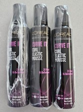  3 Pack Loreal Paris Advanced Curve It Curl Elastic Mousse 8.3 oz