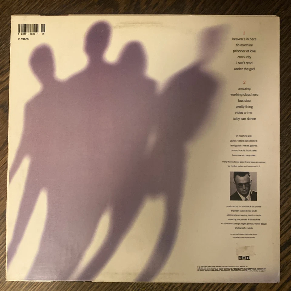 Tin Machine S/T David Bowie Vinyl LP Orig EMI Record VG++ - Image 2 of 4