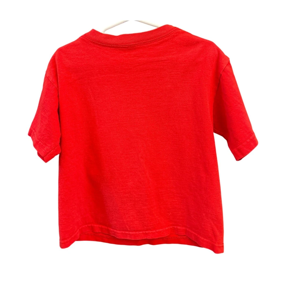 Camiseta Pokémon Let's Battle 2008 roja gráfica vintage dibujos animados jugador nostalgia 4/5 Foto 2 de 4