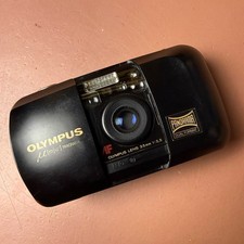 Olympus Mju Panorama Infinity Stylus Point  Shoot 35mm Film Camera WORKS