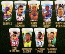 2026 McDonald's FIFA World Cup Adult Happy Meal Cups Complete Set Of 9 OPENED