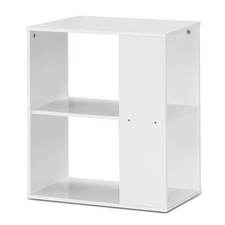 3-Tier Side End Table Nightstand Bedside Sofa Table w/Shelves Home White