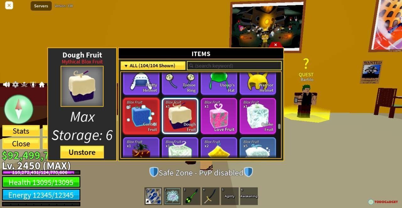 Blox fruits account for sale with v4 race, Video Gaming, Video