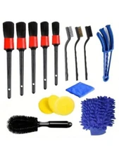 15 Pcs Set Car Air Outlet Detail Gap Brush Gap Detail Brush Car Cleaning Brush