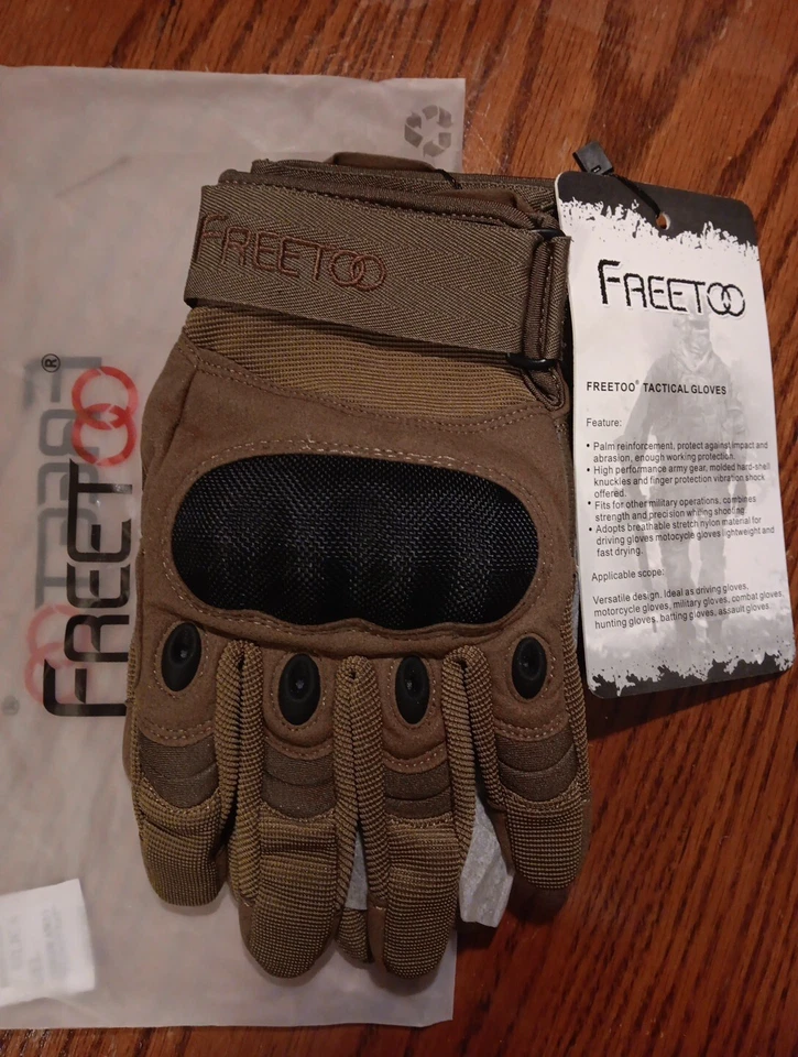 FREETOO Guantes Tácticos Ejército Militar Policía Goma Nudillo Exterior para Hombres Foto 2 de 4