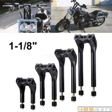 1 1/8" Club Style Pullback Handlebar Riser For Harley Touring Dyna Softail FXST