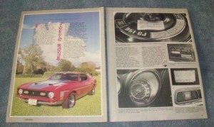 1972 Ford Mustang Mach 1 Vintage Article Tokyo Rose Japanese Import Ebay
