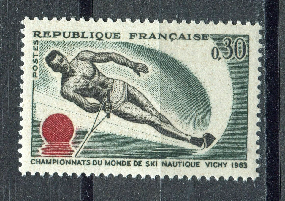 s9582) FRANKREICH POSTFRISCH ** 1963, Wasserski Meisterschaft 1v