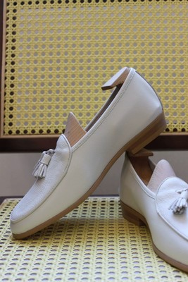 Italian Style Slip On Tassel Loafer Formal Dress Real  display picture 3