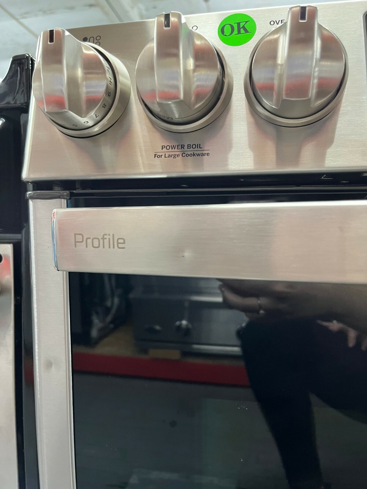 GE Profile P2S930YPFS 30" SlideIn Dual Fuel Smart Range in Stainless