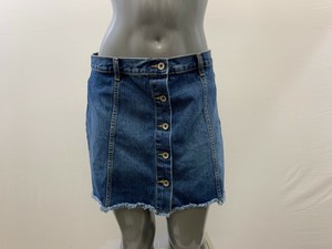 rainbow button up skirt