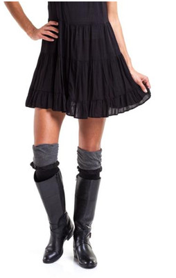 Bootights Betsy Burlap Over the Knee-Jet Heather
