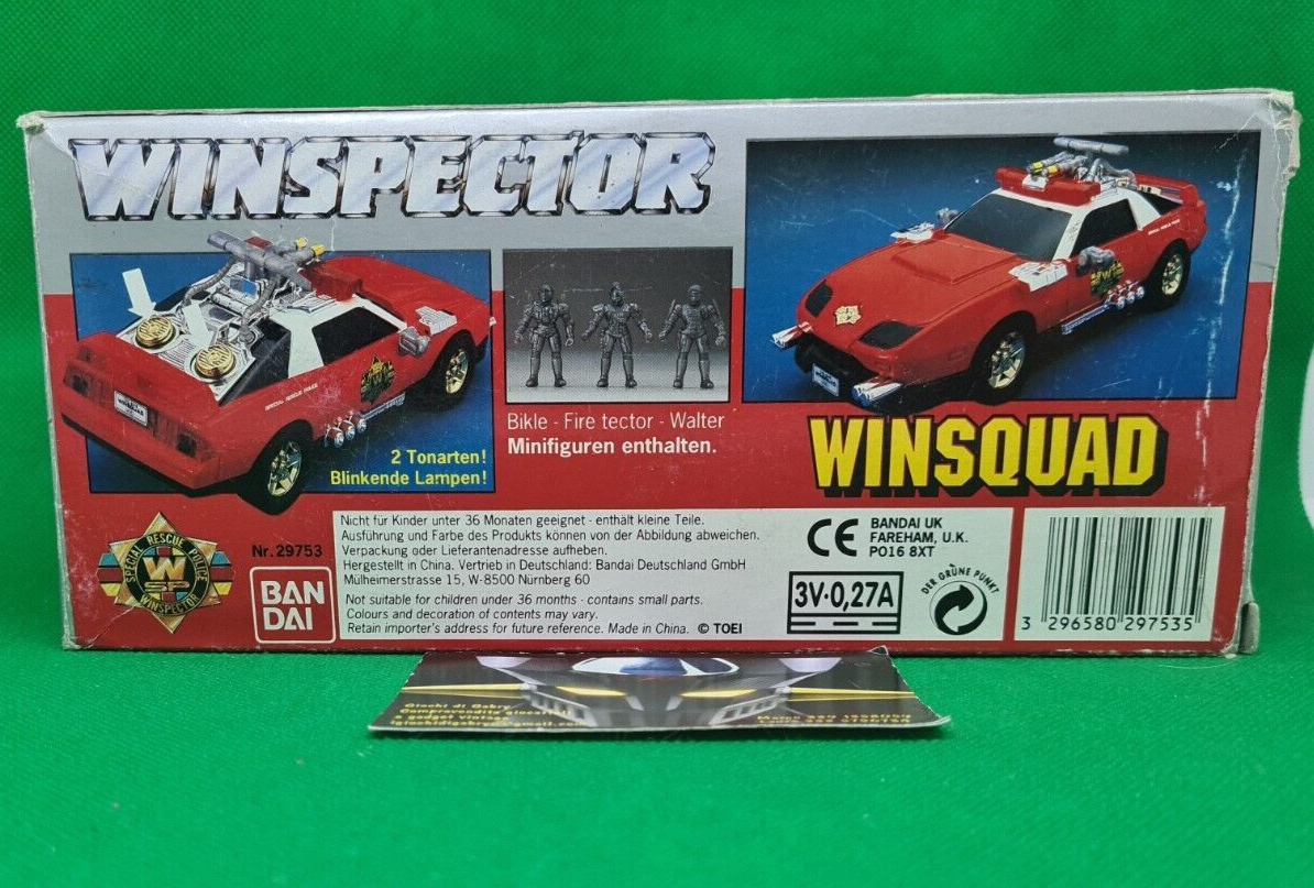 Winspector Winchaser Complet En Boîte – Bandai 1990, Emballage D'origine Ouvert