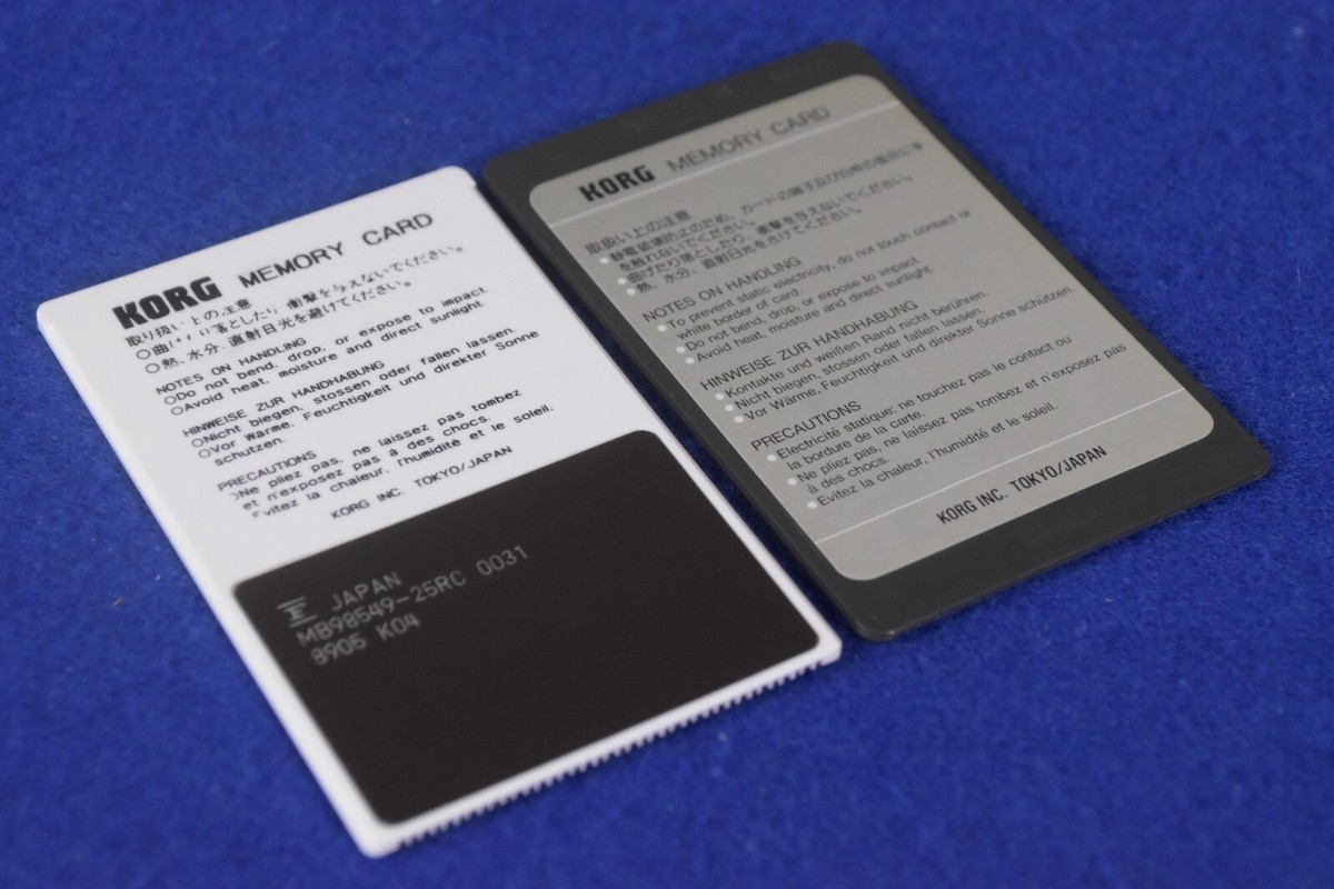Korg M1 DRUMS 1 MPC-03 & MSC-03 PCM Memory Card For M1, M1R