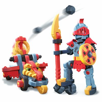 Bloco Dragon Knight Catapult STEM Toy 3D Interlocking Foam Building Block  Set