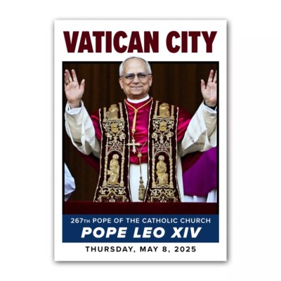 Pope Leo XIV Vatican City Commemorative Collectible Trading Card in Top Loader