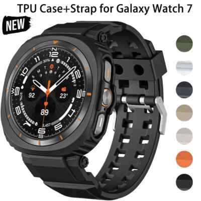 NEW TPU Case+Strap for Samsung Galaxy Watch Ultra 47mm 2024 Band  Watchband
