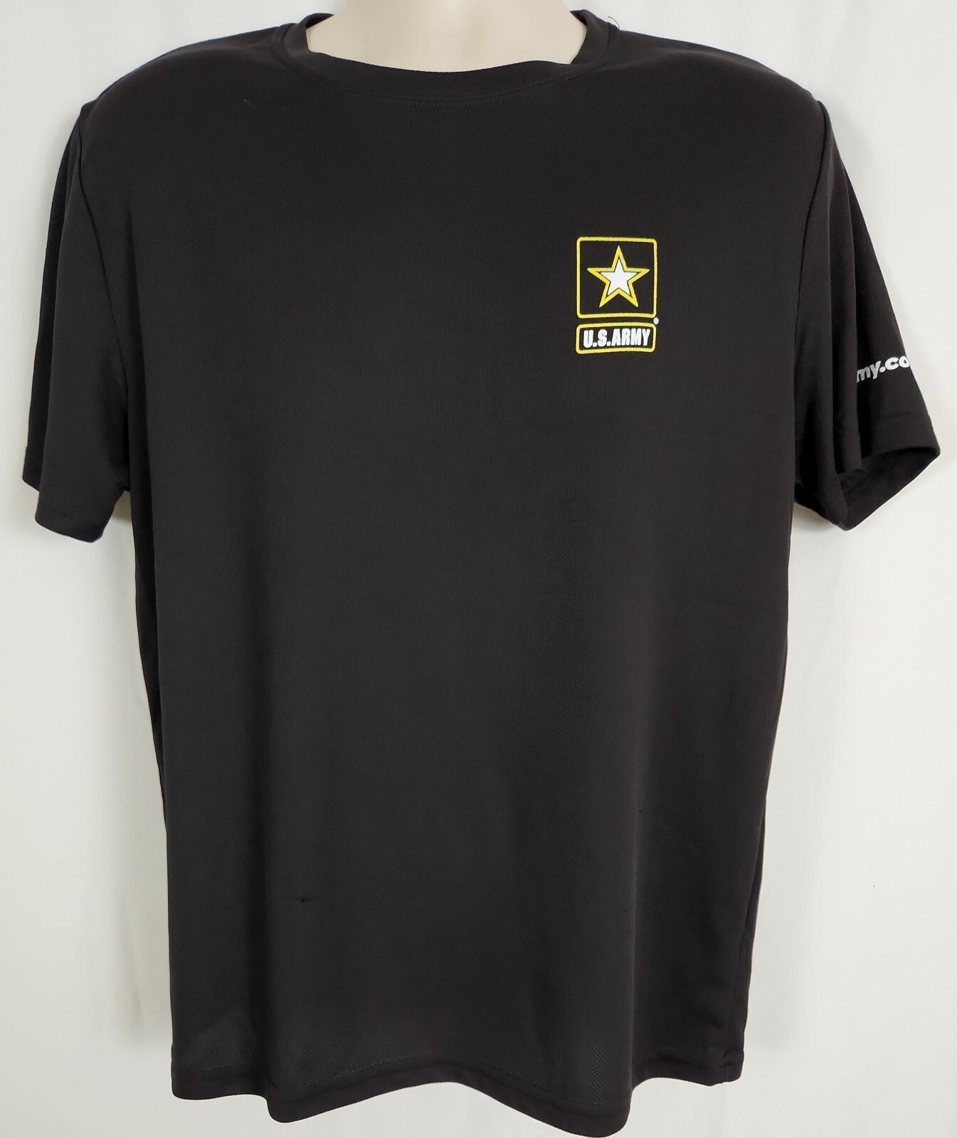 US Army Authentic Official Black PT T-Shirt Men's Size L Large | eBay