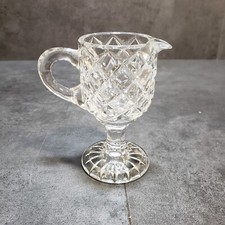 Vintage Pedestal Americana Glass Creamer