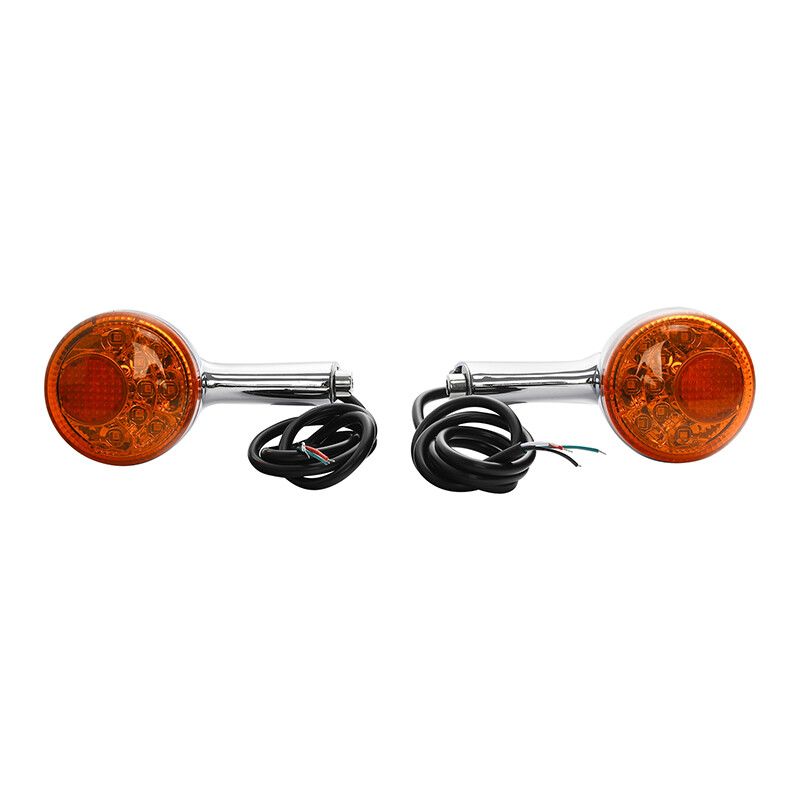 Orange Rear Turn Signals LED Amber Light For Harley Sportster 883