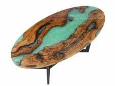  Epoxy Table Top, Resin River, Handmade Decors, Kitchen & Dining Table Top Decor