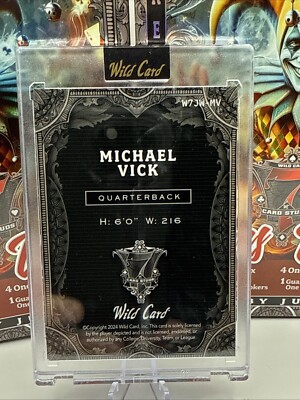 Michael Vick 2024 Wild Card 7 Card Studs Jokers Wild 1/1 | eBay