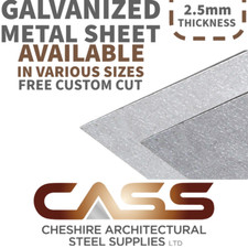 2.5mm GALVANIZED METAL SHEET - VARIOUS SIZES AVAILABLE - FREE CUSTOM CUT