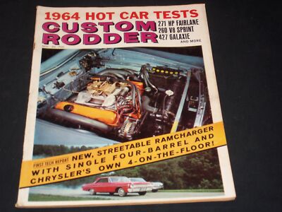1964 NOVEMBER CUSTOM RODDER MAGAZINE - FIRST TECH REPORT FRONT COVER - L 5768