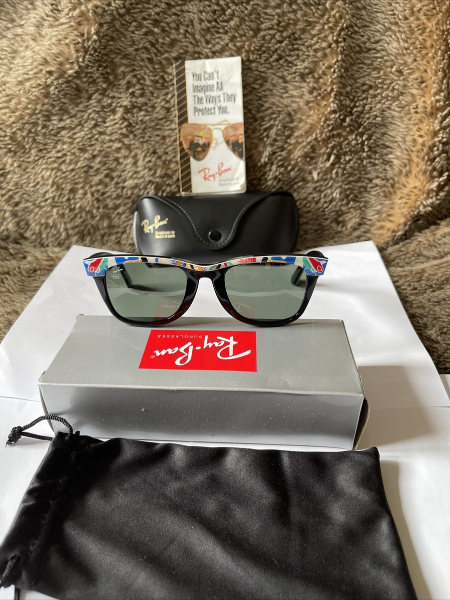 RAYBAN bausch&lomb sunglasses ユニセックス 白 ④ RAY-BAN B&L U.S.A WAYFARER II BARCELONA 1992 OLYMPIC GAMES
