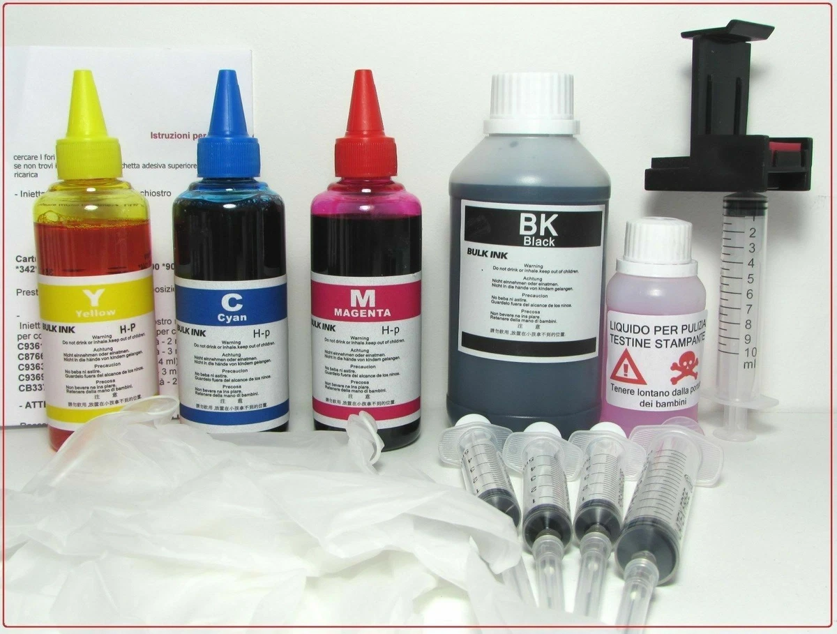 Kit Di Ricarica Continua Per Stampanti Canon - 4 Serbatoi Vuoti 80ml Con Tubi E Accessori - 3