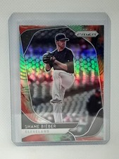 Shane Bieber 2020 Prizm Baseball - COSMIC HAZE #36 - Cleveland Guardians