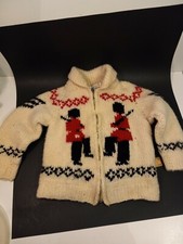 1950's Wool Zip up Front Marching Nutcracker Cardigan Sweater Boys