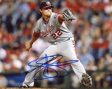 Drew Storen signed Nationals 8x10 photo COA