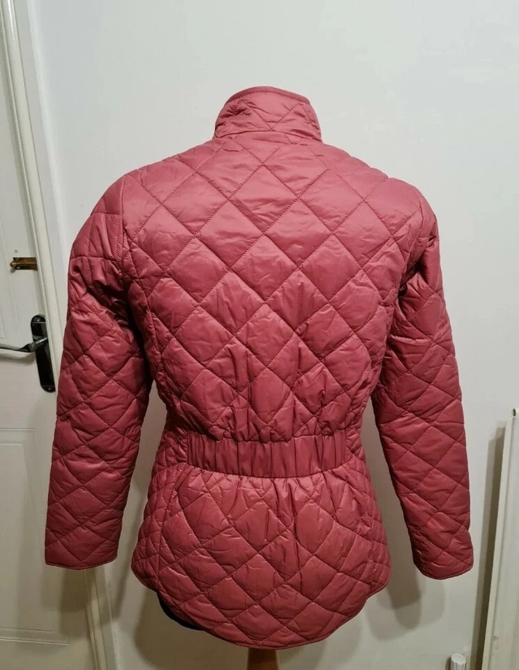 Barbour Womens Elmsworth Quilt Pink Jacket Coat Lightweight Uk Size 8 New - Image 4 of 4