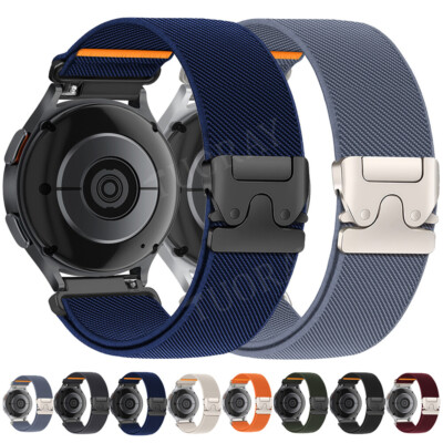 Nylon Band Strap For Samsung Galaxy Watch 7 6 5 4 FE 40/44mm 6 Classic 43mm/47mm