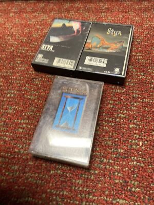 Styx 3 Cassette Lot Cornerstone Eclipse And Edge Of The Century