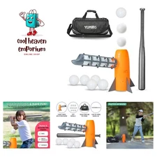 Kids Auto Baseball Pitching Machine Outdoor Toy Set - Training Equipment & Ba...