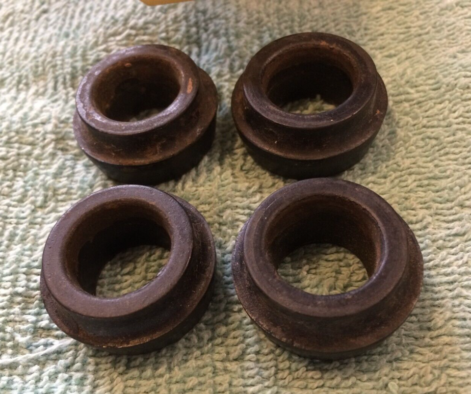 Four NOS GM 599643 PITMAN ARM BUSHINGS, 193948 Chevy Cars Exc. Models