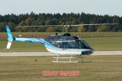 FOTO HUBSCHRAUBER GLOCKE 206B ''OK-ZKP'' NICHT NUR IM VERGNÜGUNGSFLUGDIENST SONDERN AUCH