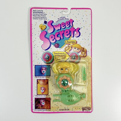 Vintage Galoob SWEET SECRETS Charms STERNSTRAHL 1993 2. Serie - NEU & VERSIEGELT