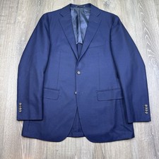 Suitsupply Havana Blazer Blue Wool Sport Coat Vitale Barberis Lightweight Men 42
