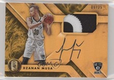 2018-19 Chronicles Gold Standard Rookie Jersey Prime 6/25 Dzanan Musa Auto 1h1