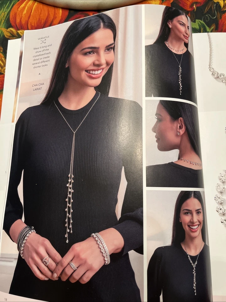 Touchstone Crystal by Swarovski Spiked Lariat BNIB Wear it many ways! - Image 4 of 4